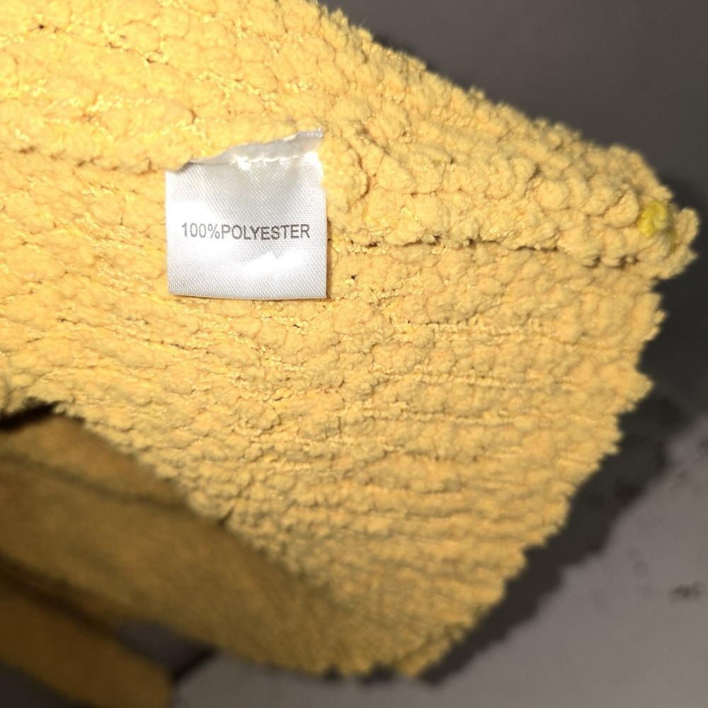 Zesica sunflower yellow ultra plush cardigan size LG - Picture 5 of 6